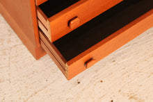 Load image into Gallery viewer, Danish Mid Century teak sideboard by Domino Mobler, circa 1970s
