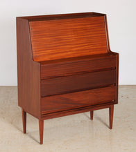 Load image into Gallery viewer, Mid Century solid afromosia bureau by Richard Hornby, circa 1960s
