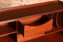 Load image into Gallery viewer, Mid Century solid afromosia bureau by Richard Hornby, circa 1960s
