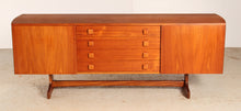 Load image into Gallery viewer, Mid Century teak sideboard with curved ends by Vanson, circa 1960s
