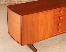 Load image into Gallery viewer, Mid Century teak sideboard with curved ends by Vanson, circa 1960s
