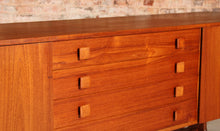 Load image into Gallery viewer, Mid Century teak sideboard with curved ends by Vanson, circa 1960s
