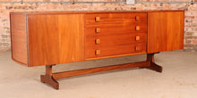 Load image into Gallery viewer, Mid Century teak sideboard with curved ends by Vanson, circa 1960s
