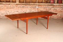 Load image into Gallery viewer, Danish Mid Century teak dining table by Ib Kofod Larsen for Faarup Mobelfabrik, circa 1960
