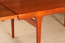 Load image into Gallery viewer, Danish Mid Century teak dining table by Ib Kofod Larsen for Faarup Mobelfabrik, circa 1960

