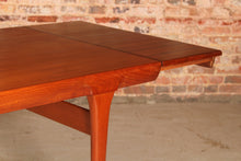 Load image into Gallery viewer, Danish Mid Century teak dining table by Ib Kofod Larsen for Faarup Mobelfabrik, circa 1960
