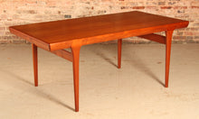 Load image into Gallery viewer, Danish Mid Century teak dining table by Ib Kofod Larsen for Faarup Mobelfabrik, circa 1960
