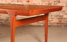 Load image into Gallery viewer, Danish Mid Century teak dining table by Ib Kofod Larsen for Faarup Mobelfabrik, circa 1960
