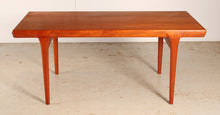 Load image into Gallery viewer, Danish Mid Century teak dining table by Ib Kofod Larsen for Faarup Mobelfabrik, circa 1960
