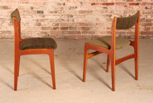 Load image into Gallery viewer, Set of 6 Danish Mid Century teak dining chairs by Erik Buch, circa 1960s
