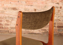 Load image into Gallery viewer, Set of 6 Danish Mid Century teak dining chairs by Erik Buch, circa 1960s
