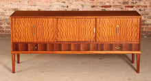 Load image into Gallery viewer, Mid Century satinwood and rosewood sideboard by Herbert E. Gibbs, circa 1960s
