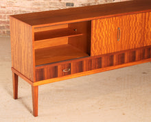 Load image into Gallery viewer, Mid Century satinwood and rosewood sideboard by Herbert E. Gibbs, circa 1960s
