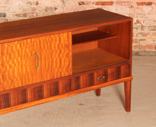Load image into Gallery viewer, Mid Century satinwood and rosewood sideboard by Herbert E. Gibbs, circa 1960s
