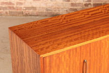 Load image into Gallery viewer, Mid Century satinwood and rosewood sideboard by Herbert E. Gibbs, circa 1960s

