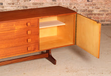 Load image into Gallery viewer, Mid Century teak sideboard with curved ends by Vanson, circa 1960s
