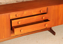 Load image into Gallery viewer, Mid Century teak sideboard with curved ends by Vanson, circa 1960s

