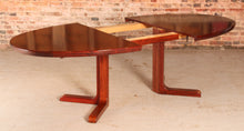 Load image into Gallery viewer, Danish Mid Century extending rosewood dining table with pedestal base by Skovby, circa 1960s
