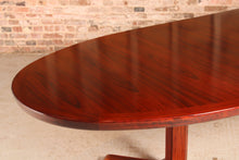 Load image into Gallery viewer, Danish Mid Century extending rosewood dining table with pedestal base by Skovby, circa 1960s
