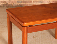 Load image into Gallery viewer, Danish Mid Century teak coffee table by Trioh, circa 1970s.
