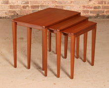 Load image into Gallery viewer, Mid Century teak nest of 3 tables by Richard Hornby, circa 1960s
