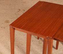 Load image into Gallery viewer, Mid Century teak nest of 3 tables by Richard Hornby, circa 1960s
