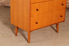 Load image into Gallery viewer, Mid Century oak chest of drawers, circa 1960s
