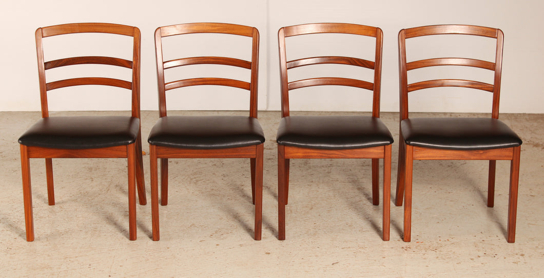 Set of 4 Mid Century G-plan Fresco teak dining chairs, circa 1980s