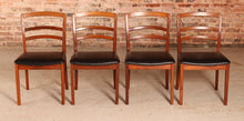 Load image into Gallery viewer, Set of 4 Mid Century G-plan Fresco teak dining chairs, circa 1980s
