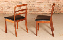 Load image into Gallery viewer, Set of 4 Mid Century G-plan Fresco teak dining chairs, circa 1980s
