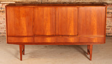 Load image into Gallery viewer, Danish Mid Century teak highboard by E.W. Bach, circa 1960s
