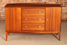 Load image into Gallery viewer, Mid Century Mahogany sideboard with brass handles by McIntosh, Scotland, circa 1960s
