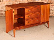 Load image into Gallery viewer, Mid Century Mahogany sideboard with brass handles by McIntosh, Scotland, circa 1960s
