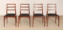 Load image into Gallery viewer, Set of 4 afromosia dining chairs by Richard Hornby for Heal&#39;s, circa 1960s
