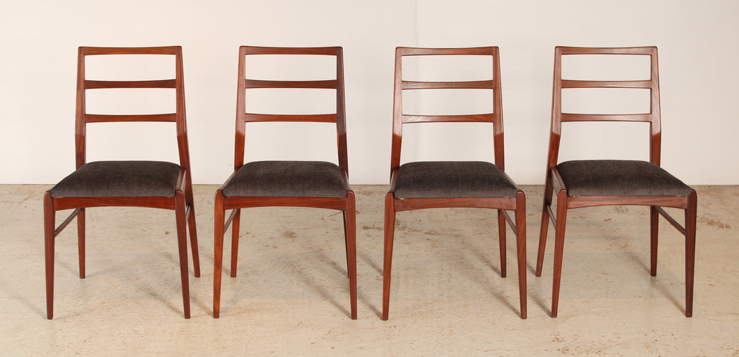Set of 4 afromosia dining chairs by Richard Hornby for Heal's, circa 1960s