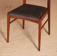 Load image into Gallery viewer, Set of 4 afromosia dining chairs by Richard Hornby for Heal&#39;s, circa 1960s
