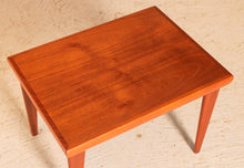 Load image into Gallery viewer, Danish Mid Century side table with folding legs by Trioh, circa 1960s
