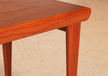 Load image into Gallery viewer, Danish Mid Century side table with folding legs by Trioh, circa 1960s
