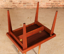 Load image into Gallery viewer, Danish Mid Century side table with folding legs by Trioh, circa 1960s
