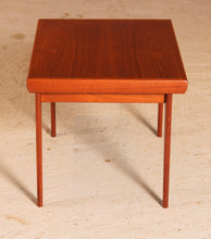 Load image into Gallery viewer, Danish Mid Century side table with folding legs by Trioh, circa 1960s

