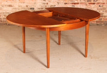 Load image into Gallery viewer, Mid Century round extending teak dining table by Jentique, circa 1960s
