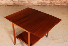 Load image into Gallery viewer, Mid Century mahogany drop leaf serving trolley, circa 1960s
