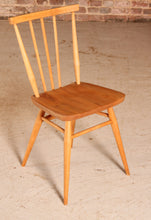 Load image into Gallery viewer, A set of 4 Ercol model 391 elm and beech chairs circa 1960s
