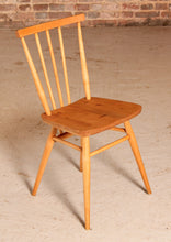 Load image into Gallery viewer, A set of 4 Ercol model 391 elm and beech chairs circa 1960s

