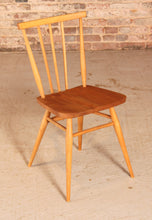 Load image into Gallery viewer, A set of 4 Ercol model 391 elm and beech chairs circa 1960s
