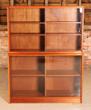 Load image into Gallery viewer, Mid Century glazed mahogany bookcase by Herbert E Gibbs, circa 1970s
