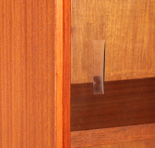 Load image into Gallery viewer, Mid Century glazed mahogany bookcase by Herbert E Gibbs, circa 1970s
