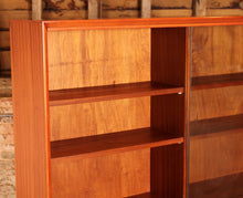 Load image into Gallery viewer, Mid Century glazed mahogany bookcase by Herbert E Gibbs, circa 1970s
