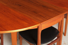 Load image into Gallery viewer, Midcentury teak Dining Table &amp; Chairs by Nathan c.1960s

