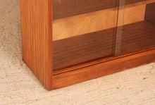 Load image into Gallery viewer, Mid Century teak and mahogany glass fronted bookcase, circa 1960s
